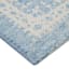 Bistro Light Blue Washable Kitchen Runner with Gelback, 2x5
