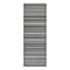 Bistro Grey Striped Washable Kitchen Runner with Gelback, 2x5