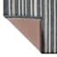 Bistro Grey Striped Washable Kitchen Runner with Gelback, 2x5