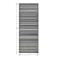 Bistro Grey Striped Washable Kitchen Runner with Gelback, 2x5