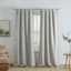 Eastwood Light Grey Thermal Weave Room Darkening Curtain Panel, 84"