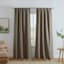 Eastwood Taupe Thermal Weave Room Darkening Curtain Panel, 84"