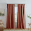 Eastwood Rust Thermal Weave Room Darkening Curtain Panel, 84"