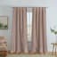 Jordana Blush Thermal Weave Room Darkening Curtain Panel, 84"