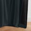 Jordana Black Thermal Weave Room Darkening Curtain Panel, 84"