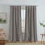 Jordana Light Grey Thermal Weave Room Darkening Curtain Panel, 84"