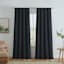 Faye Navy Thermal Weave Room Darkening Curtain Panel, 84"