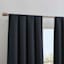 Faye Navy Thermal Weave Room Darkening Curtain Panel, 84"