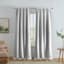 Alyssa Light Grey Thermal Weave Room Darkening Curtain Panel, 84"