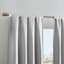 Alyssa Light Grey Thermal Weave Room Darkening Curtain Panel, 84"