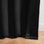 Alyssa Black Thermal Weave Room Darkening Curtain Panel, 84"
