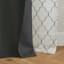 4-Pack Ryder & Northport Black Embroidered Light Filtering Curtain Panels, 84"