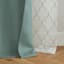 4-Pack Ryder & Northport Aqua Embroidered Light Filtering Curtain Panels, 84"