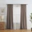 4-Pack Ryder & Northport Taupe Embroidered Light Filtering Curtain Panels, 84"