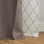 4-Pack Ryder & Northport Taupe Embroidered Light Filtering Curtain Panels, 84"