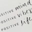Positive Mind, Vibes, Life Canvas Wall Sign, 11x14