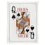 Queen Card Canvas Wall Art, 12x16
