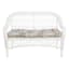 Paisley Chili Outdoor Wicker Settee Cushion