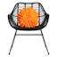 Sun Orange Petal Outdoor Throw Pillow, 18"
