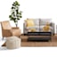Honeybloom Knots Cream Pouf