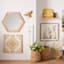Honeybloom Gold Metal Bee Wall Decor, 16x14