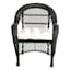 Tristan Heather Premium White Outdoor Wicker Seat Cushion