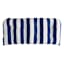Providence Navy Blue Awning Striped Outdoor Wicker Settee Cushion