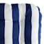 Providence Navy Blue Awning Striped Outdoor Wicker Settee Cushion