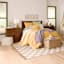 Honeybloom Yellow Ceramic Urn Small Table Lamp with Shade, 20"