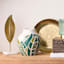 Gold Leaf Pedestal Decor, 11"