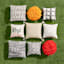 Crosby St. Black Triangle Geo Print Square Outdoor Throw Pillow, 16"