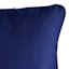 Navy Blue Canvas Outdoor Corded Back Cushion