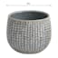 Ty Pennington Indoor Grey Ceramic Rain Pot, Small