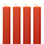 Tracey Boyd 4-Pack Terracotta Unscented Taper Candles, 10"