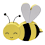 Tiny Dreamers Happy Bee Figurine, 4.5"