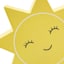 Tiny Dreamers Happy Sun Figurine, 4.6"
