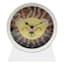 Tiny Dreamers Lion Metal Round Clock, 6.8"