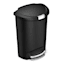 SimpleHuman Kitchen Trash Step Can with Bonus Profile Step Can, 13gal (2.6gal)