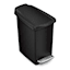 SimpleHuman Kitchen Trash Step Can with Bonus Profile Step Can, 13gal (2.6gal)