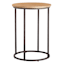 Honeybloom Quin Wooden Top with Metal Cage Accent Table