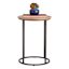 Honeybloom Quin Wooden Top with Metal Cage Accent Table