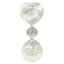 Iridescent Clear Glass Hourglass, 8.8"