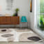 (A521) Sydney Pebble Design Area Rug, 5x7