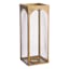Honeybloom Metal Lantern with Brass Finish, 20"
