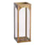 Honeybloom Metal Lantern with Brass Finish, 15"