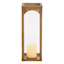 Honeybloom Metal Lantern with Brass Finish, 15"