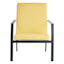 Butter Yellow Canvas Outdoor Hinged Cushion