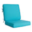2-Piece Turquoise Canvas Outdoor Deep Seat Cushion