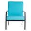 2-Piece Turquoise Canvas Outdoor Deep Seat Cushion