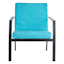 Turquoise Canvas Outdoor Hinged Cushion